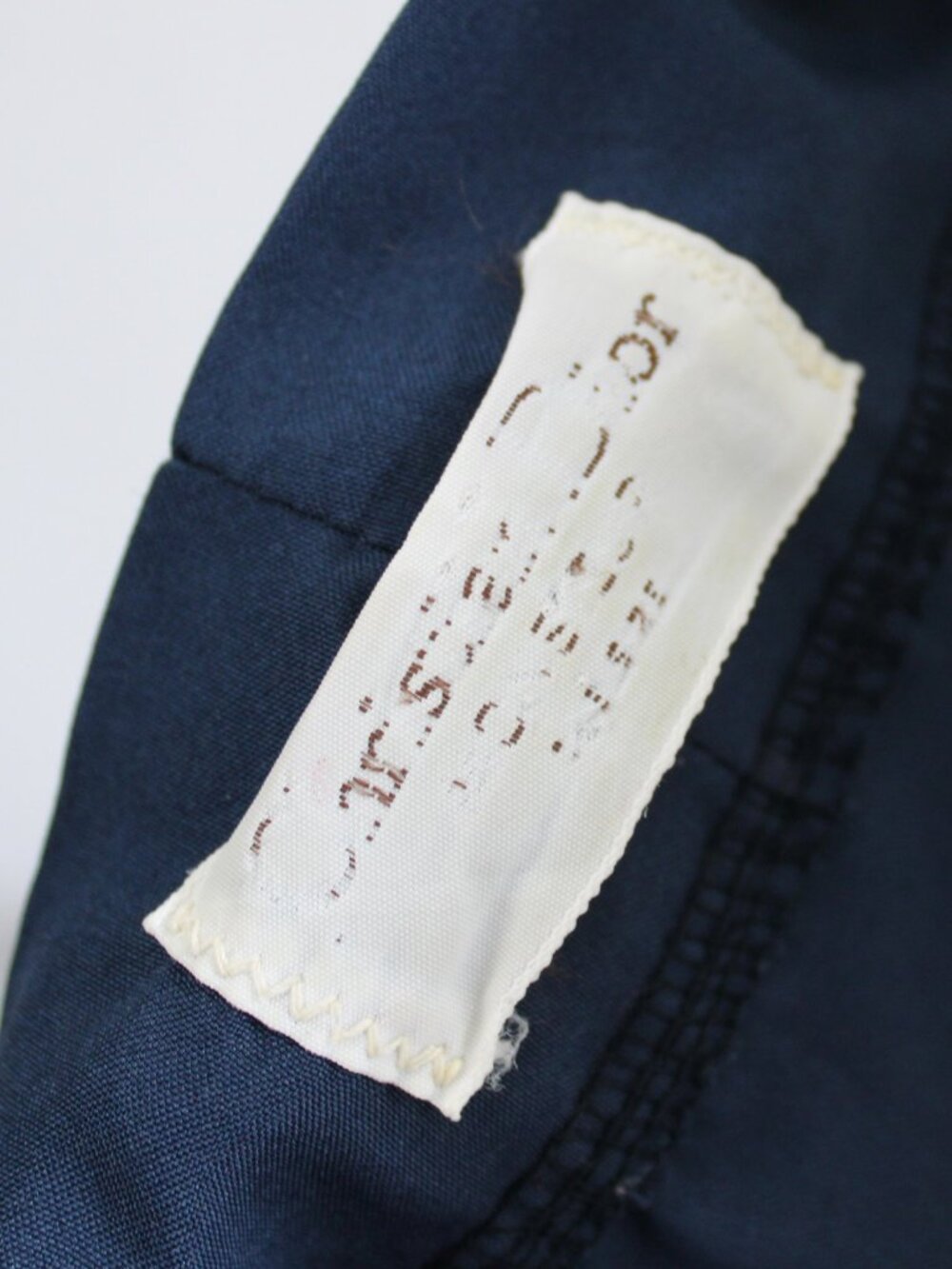 Christian Dior Monsieur Vintage Robe Kimono Navy Blue with Waist Belt One Size - Picture 3 of 5